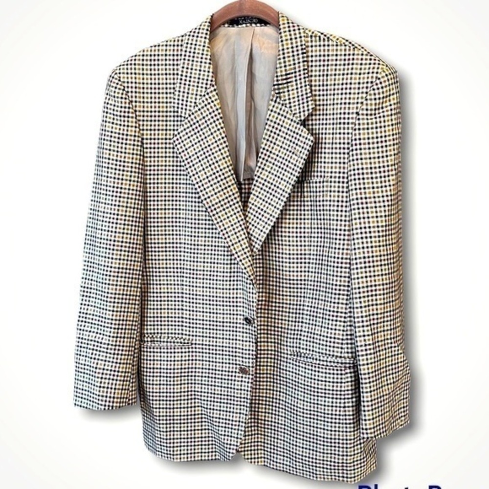 🛼🍕Maestro Bando House of Fashion sports coat plaid gold rust black green